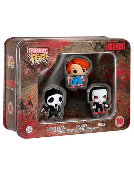 es::Horror Pocket POP! Tins pack de 3 Figuras 4 cm