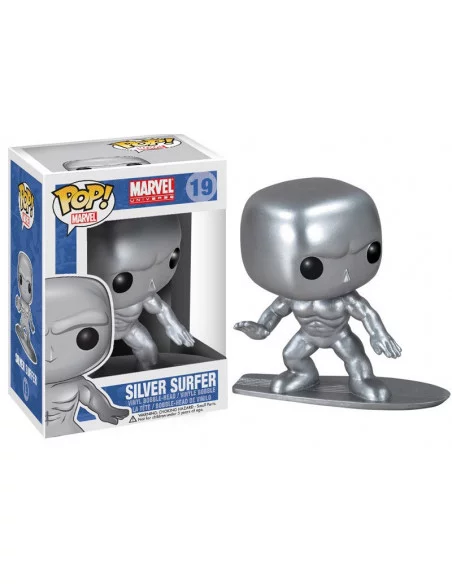 es::Marvel Comics POP! Vinyl Cabezón Silver Surfer 10 cm