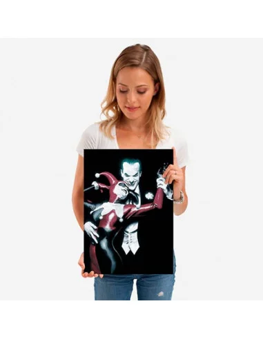 es::DC Comics Póster de metal Joker and Harley - Alex Ross 45 x 32 cm