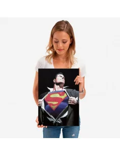 es::DC Comics Póster de metal Superman Camisa - Alex Ross 45 x 32 cm
