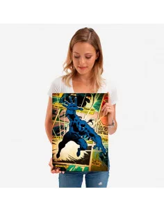 es::Marvel Comics Póster de metal Black Panther 45 x 32 cm