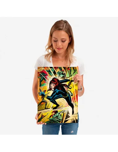 es::Marvel Comics Póster de metal Black Widow 45 x 32 cm