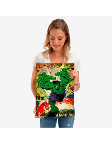 es::Marvel Comics Póster de metal Hulk 45 x 32 cm