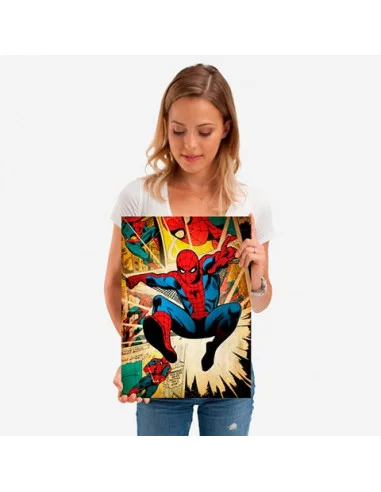 es::Marvel Comics Póster de metal Spider-Man 45 x 32 cm