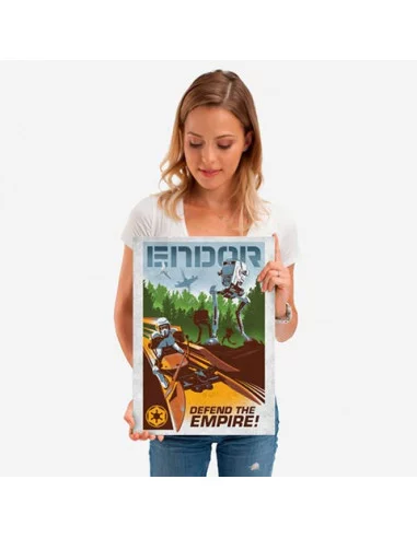 es::Star Wars Póster de metal Defend the Empire 45 x 32 cm