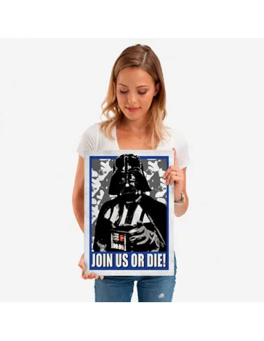 es::Star Wars Póster de metal Join Us or Die 45 x 32 cm