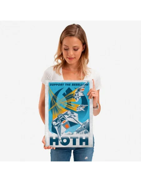es::Star Wars Póster de metal Support the Rebellion 45 x 32 cm