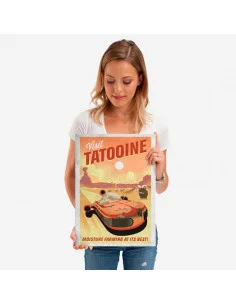 es::Star Wars Póster de metal Visit Tatooine 45 x 32 cm