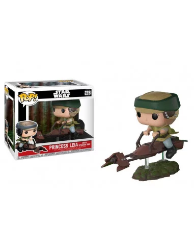 es::Star Wars POP! Movies Vinyl Figura Leia with Speeder Bike 10 cm