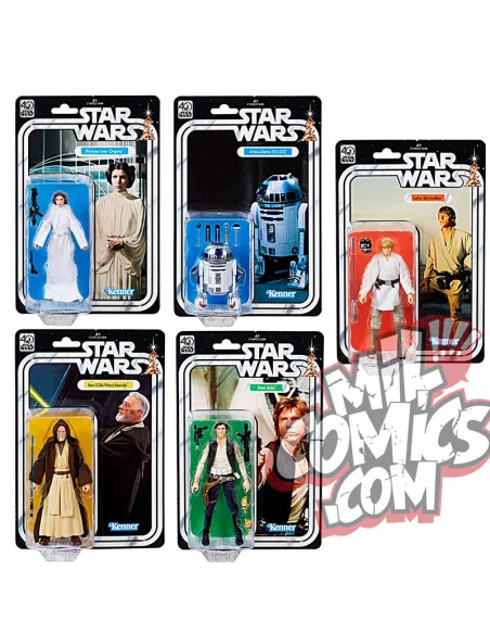 es::Star Wars Black Series Figuras 15 cm 40th Anniversary Wave 1 5 figuras