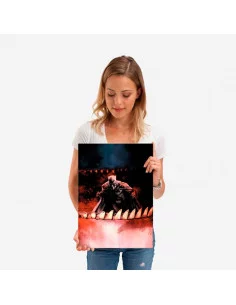 es::DC Comics Póster de metal Batman Shark Attack - Jock 45 x 32 cm