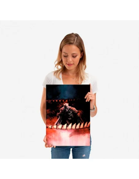 es::DC Comics Póster de metal Batman Shark Attack - Jock 45 x 32 cm