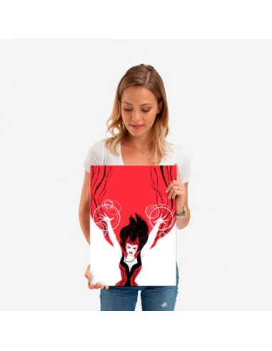 es::Marvel Comics Póster de metal Scarlet Sorcerer - David Aja 45 x 32 cm