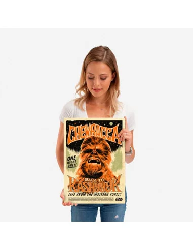 es::Star Wars Póster de metal Chewbacca 45 x 32 cm