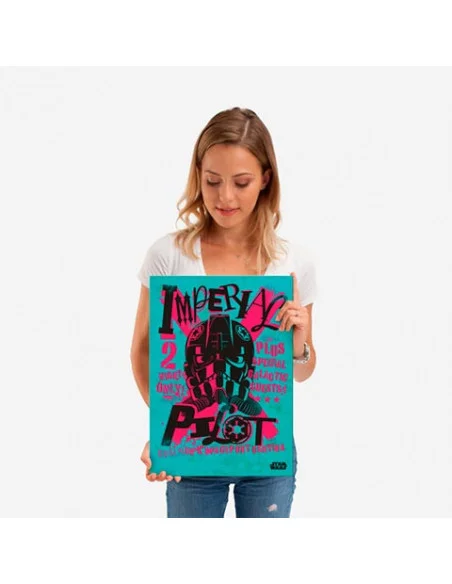 es::Star Wars Póster de metal Imperial Pilot 45 x 32 cm