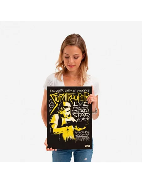 es::Star Wars Póster de metal Stormtrooper 45 x 32 cm