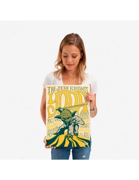 es::Star Wars Póster de metal Yoda 45 x 32 cm