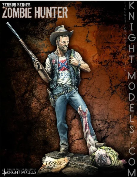 es::Zombie Hunter - Figura de metal para pintar Knight Models