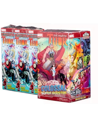 es::Marvel HeroClix The Mighty Thor: 3 boosters + 1 Colossal booster