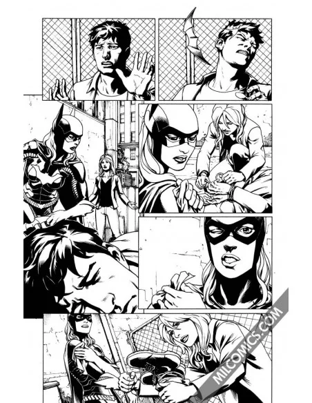 es::Jesús Saiz: Birds Of Prey 7 Page 10 Comic original art