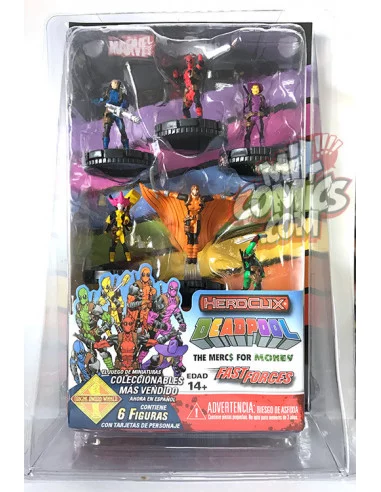 es::Marvel Heroclix en castellano: Deadpool Mercs for Money Fast Forces Pack