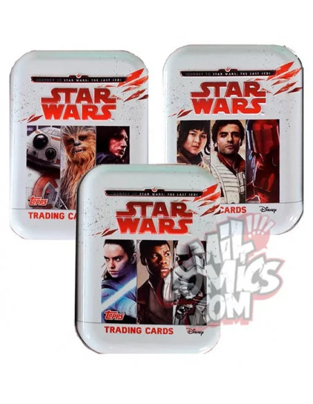 es::SW Rumbo a Los Últimos Jedi Cards - Pack de 3 Latas coleccionables
