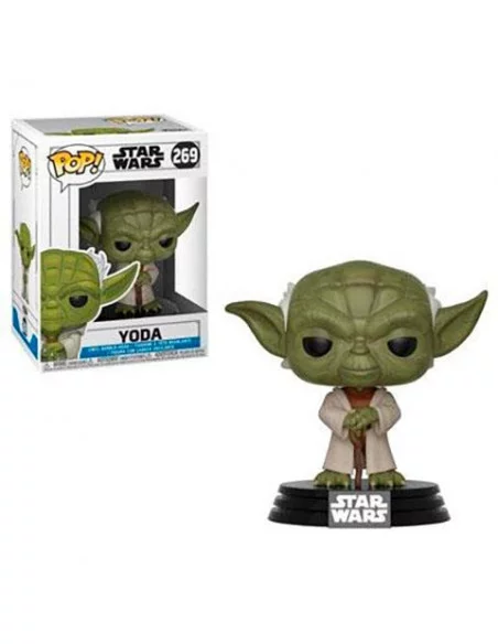 es::Star Wars Clone Wars POP! Vinyl Cabezón Yoda 9 cm