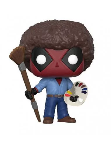 es::Deadpool Parody POP! Marvel Vinyl Figura Deadpool Bob Ross 9 cm