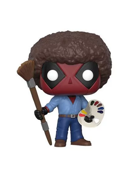 es::Deadpool Parody POP! Marvel Vinyl Figura Deadpool Bob Ross 9 cm