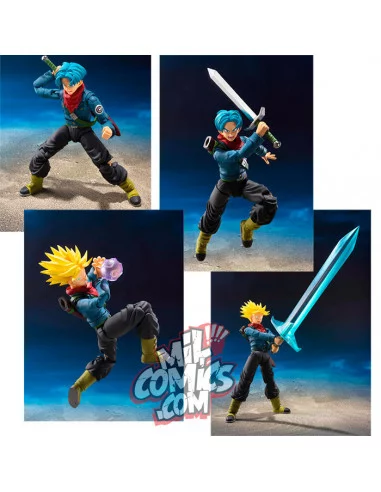 es::Dragon Ball Super Figura Trunks Future S.H. Figuarts 14 cm