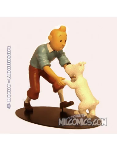 es::LA ALEGRÍA DE TINTIN Y MILU - Figura de Resina Tintin y los Reencuentros 19 cm
