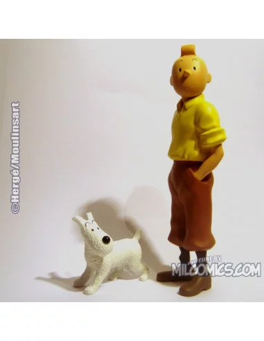 es::TINTIN Y MILÚ DE PIÉ - Figura de Resina 30 cm