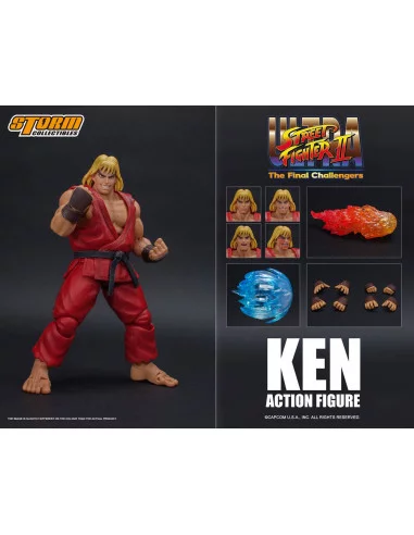 es::Ultra Street Fighter II: The Final Challengers Figura 1/12 Ken 16 cm