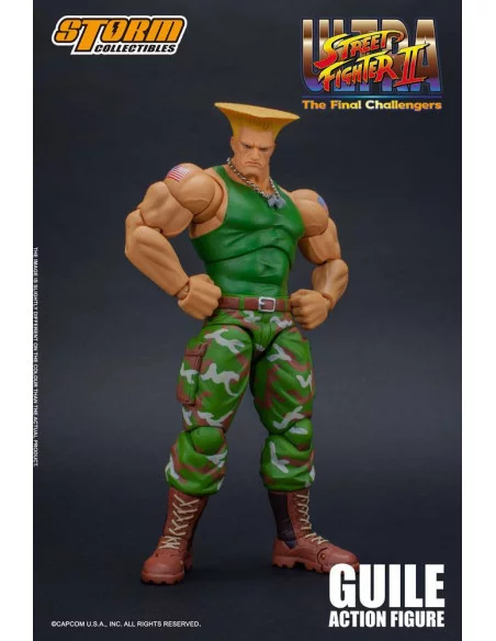 es::Ultra Street Fighter II: The Final Challengers Figura 1/12 Guile 16 cm