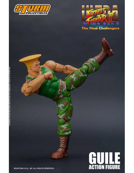 es::Ultra Street Fighter II: The Final Challengers Figura 1/12 Guile 16 cm