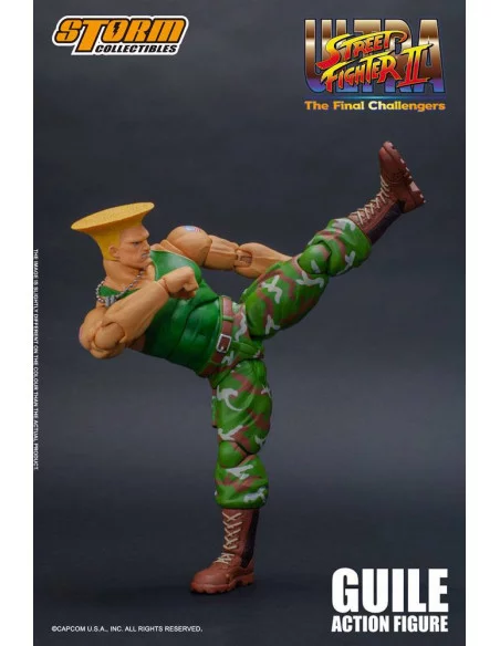 es::Ultra Street Fighter II: The Final Challengers Figura 1/12 Guile 16 cm es::Ultra Street Fighter II: The Final Challengers Figura 1/12 Guile 16 cm