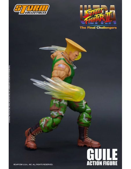 es::Ultra Street Fighter II: The Final Challengers Figura 1/12 Guile 16 cm