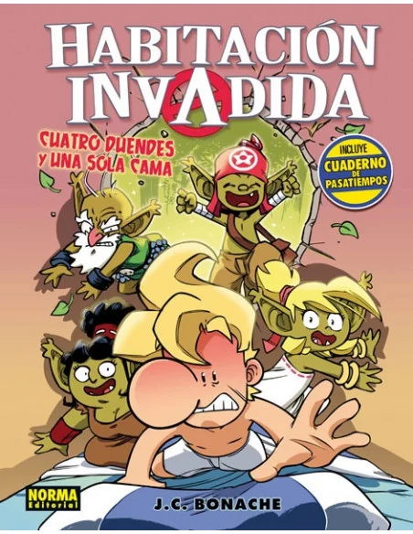 es::Habitación invadida 1. Cuatro duendes y una sola cama