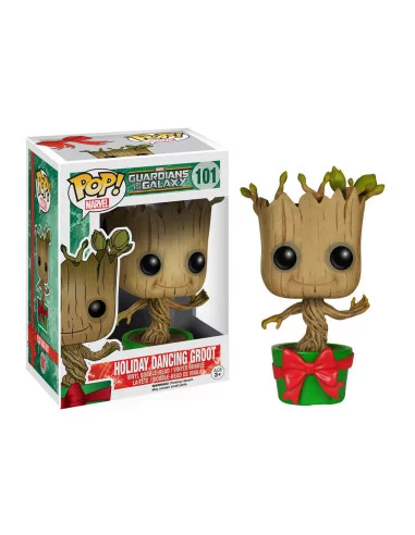 es::Guardianes de la Galaxia POP! Vinyl Cabezón Holiday Dancing Groot 10 cm