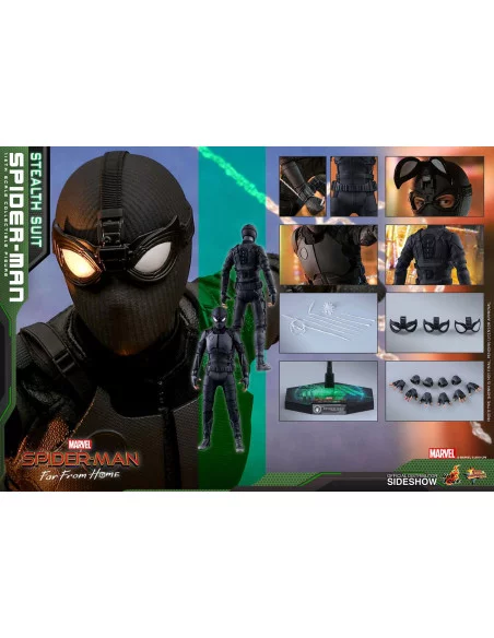 es::Spider-Man: Far from Home Figura 1/6 Spider-Man Stealth Suit Hot Toys 29 cm