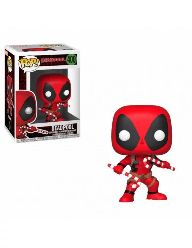 es::Marvel Comics POP! Marvel Holiday Vinyl Cabezón Deadpool Candy Canes 9 cm