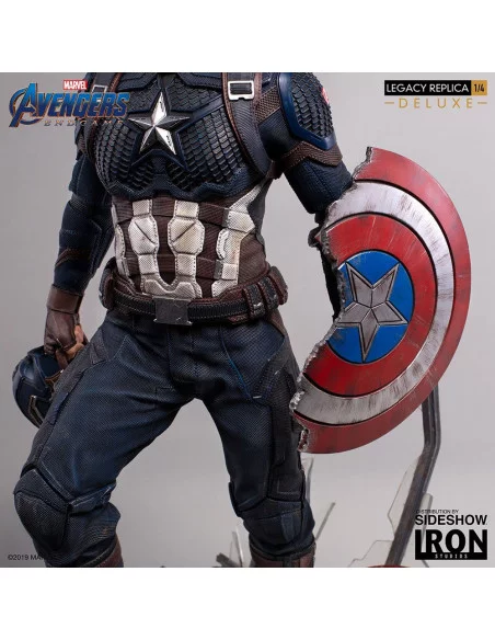 es::Vengadores: Endgame Estatua Legacy Replica 1/4 Captain America Deluxe Version 59 cm es::Vengadores: Endgame Estatua Legacy Replica 1/4 Captain America Deluxe Version 59 cm