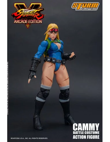 es::Street Fighter V Arcade Edition Figura 1/12 Cammy Battle Costume 15 cm