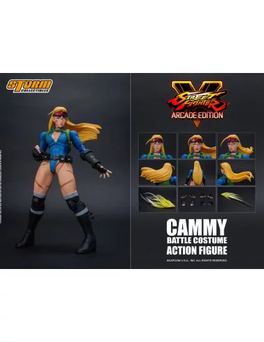 es::Street Fighter V Arcade Edition Figura 1/12 Cammy Battle Costume 15 cm