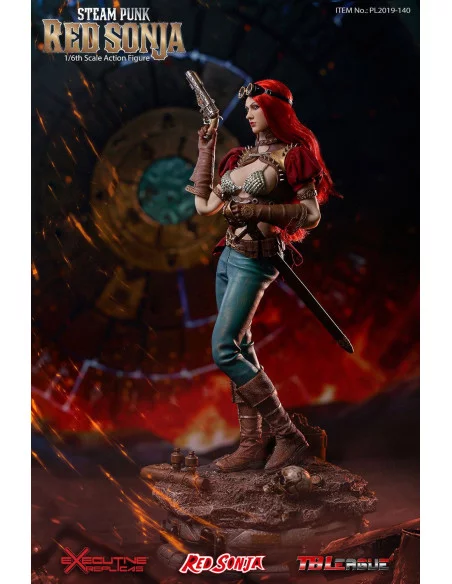 es::Red Sonja Figura 1/6 Steampunk Red Sonja Deluxe Version 29 cm