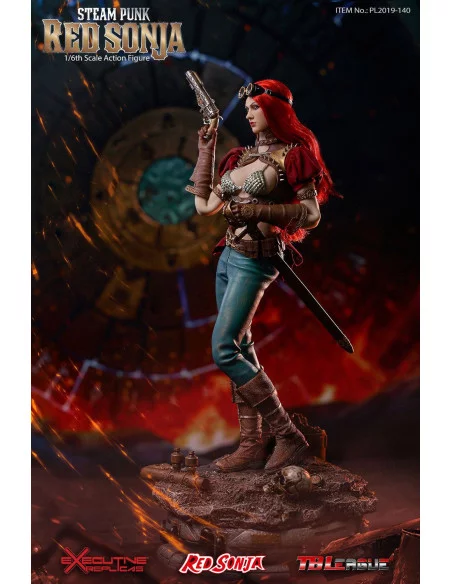 es::Red Sonja Figura 1/6 Steampunk Red Sonja Deluxe Version 29 cm es::Red Sonja Figura 1/6 Steampunk Red Sonja Deluxe Version 29 cm