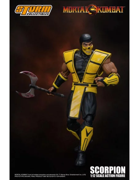 es::Mortal Kombat Figura 1/12 Scorpion 16 cm