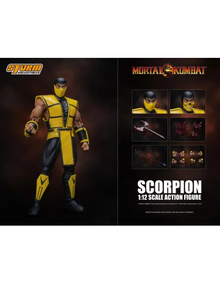 es::Mortal Kombat Figura 1/12 Scorpion 16 cm