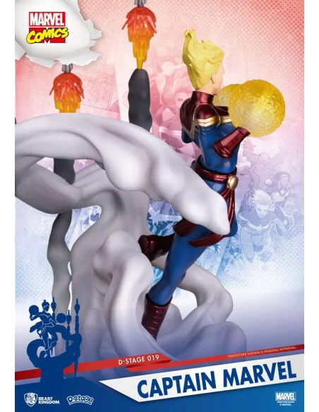 es::Marvel Comics Diorama PVC D-Stage Captain Marvel 16 cm