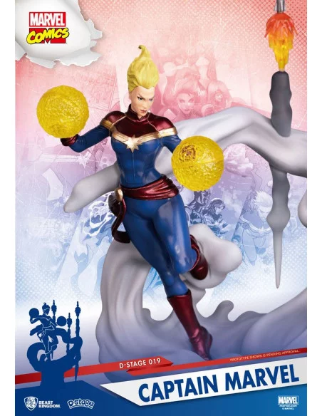 es::Marvel Comics Diorama PVC D-Stage Captain Marvel 16 cm